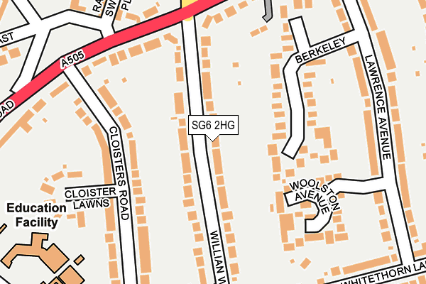 SG6 2HG map - OS OpenMap – Local (Ordnance Survey)