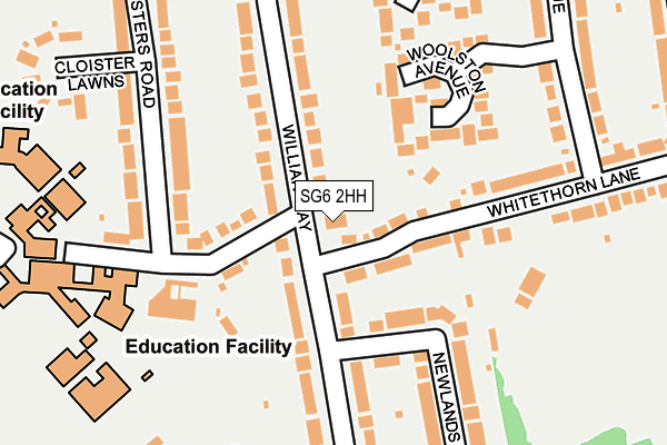 SG6 2HH map - OS OpenMap – Local (Ordnance Survey)