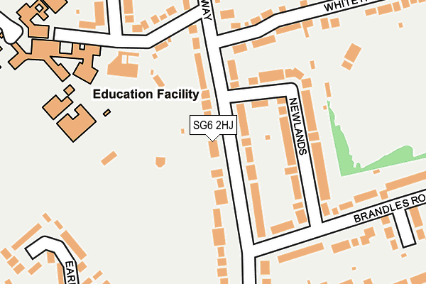 SG6 2HJ map - OS OpenMap – Local (Ordnance Survey)
