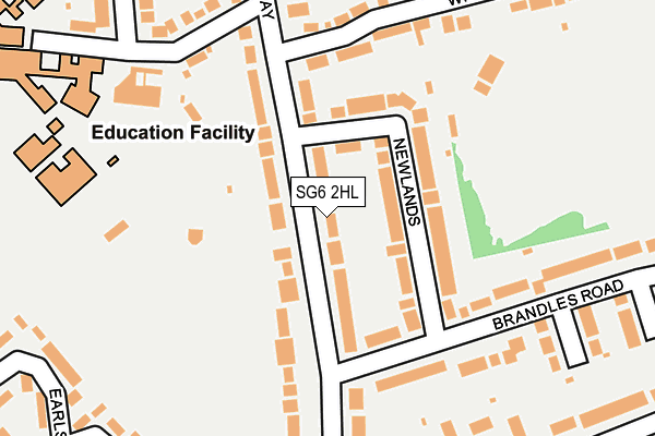 SG6 2HL map - OS OpenMap – Local (Ordnance Survey)