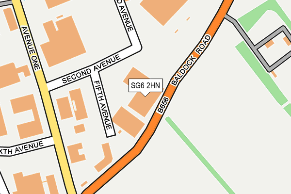 SG6 2HN map - OS OpenMap – Local (Ordnance Survey)