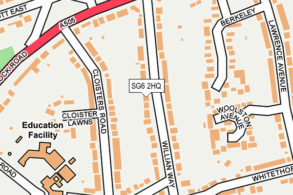 SG6 2HQ map - OS OpenMap – Local (Ordnance Survey)