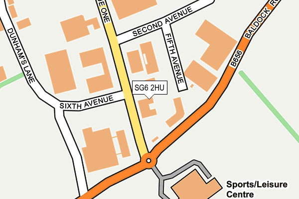 SG6 2HU map - OS OpenMap – Local (Ordnance Survey)