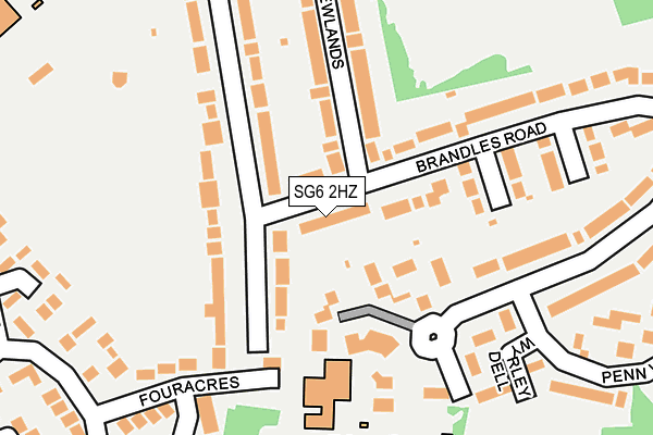 SG6 2HZ map - OS OpenMap – Local (Ordnance Survey)