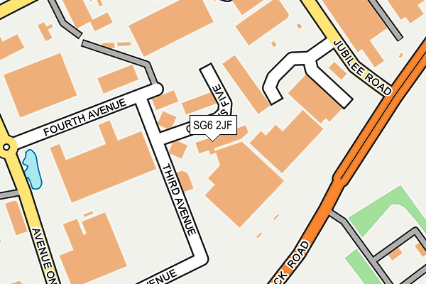 SG6 2JF map - OS OpenMap – Local (Ordnance Survey)