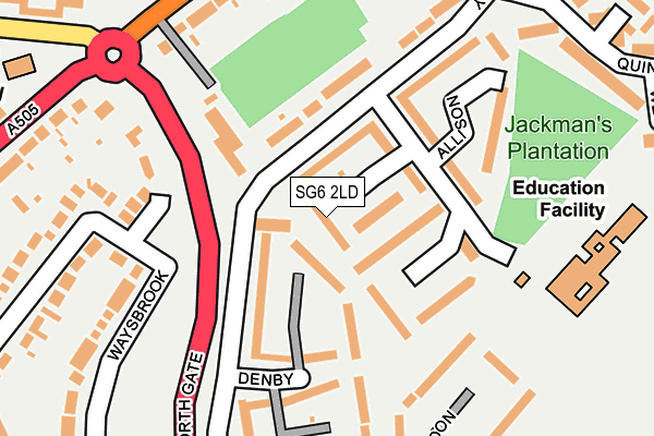 SG6 2LD map - OS OpenMap – Local (Ordnance Survey)