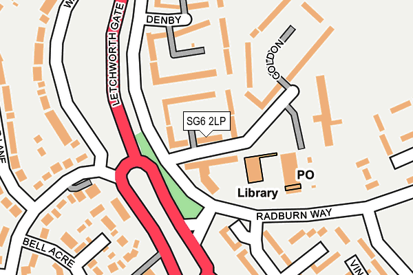 SG6 2LP map - OS OpenMap – Local (Ordnance Survey)