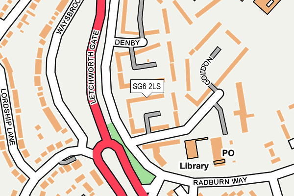 SG6 2LS map - OS OpenMap – Local (Ordnance Survey)