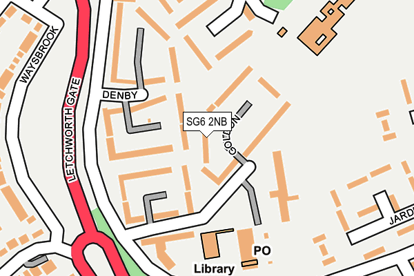 SG6 2NB map - OS OpenMap – Local (Ordnance Survey)