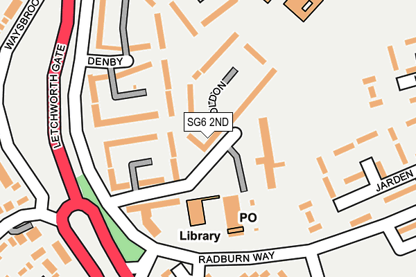 SG6 2ND map - OS OpenMap – Local (Ordnance Survey)