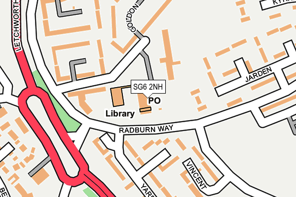 SG6 2NH map - OS OpenMap – Local (Ordnance Survey)