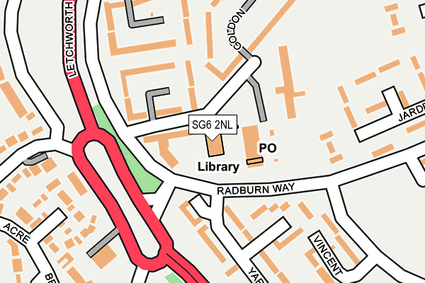 SG6 2NL map - OS OpenMap – Local (Ordnance Survey)