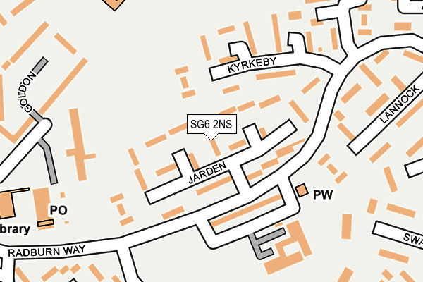 SG6 2NS map - OS OpenMap – Local (Ordnance Survey)