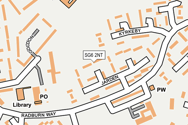 SG6 2NT map - OS OpenMap – Local (Ordnance Survey)