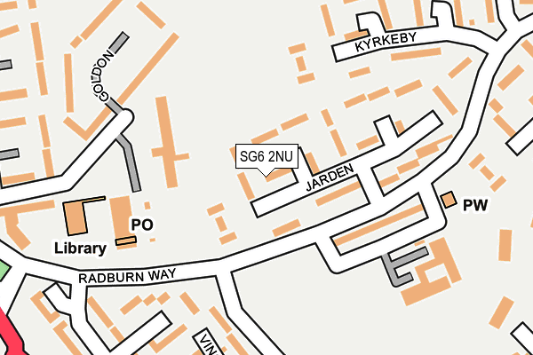 SG6 2NU map - OS OpenMap – Local (Ordnance Survey)