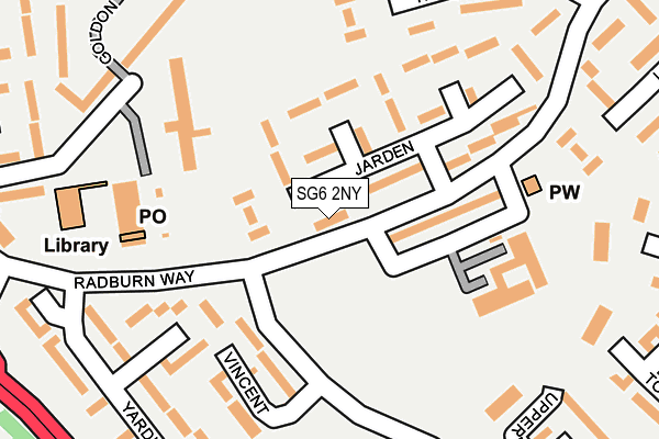 SG6 2NY map - OS OpenMap – Local (Ordnance Survey)