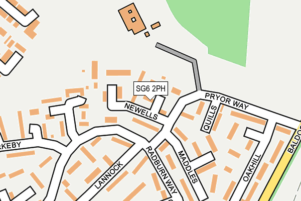 SG6 2PH map - OS OpenMap – Local (Ordnance Survey)