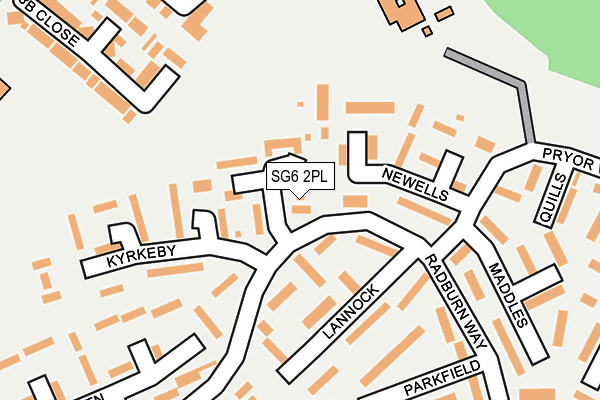 SG6 2PL map - OS OpenMap – Local (Ordnance Survey)