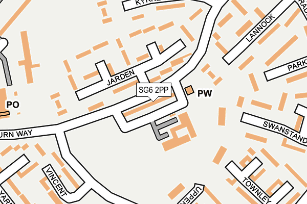 SG6 2PP map - OS OpenMap – Local (Ordnance Survey)
