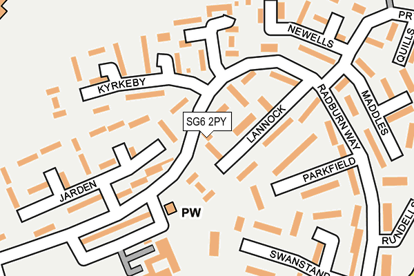 SG6 2PY map - OS OpenMap – Local (Ordnance Survey)