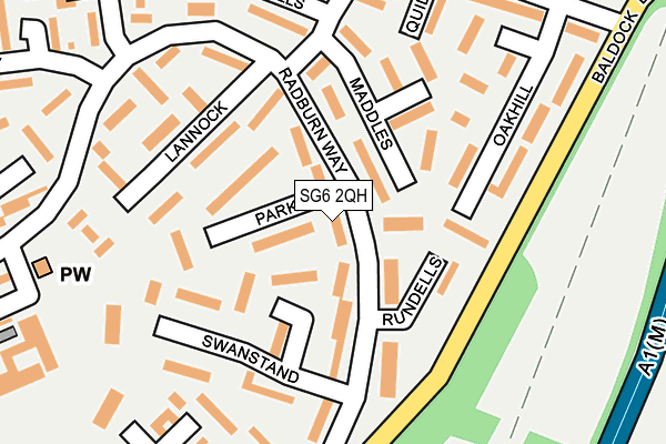 SG6 2QH map - OS OpenMap – Local (Ordnance Survey)