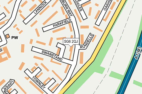 SG6 2QJ map - OS OpenMap – Local (Ordnance Survey)