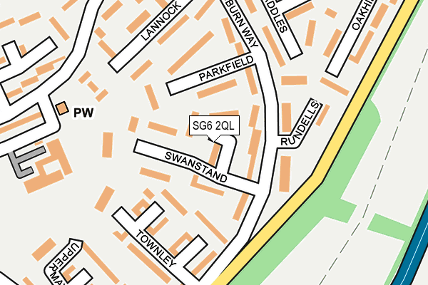 SG6 2QL map - OS OpenMap – Local (Ordnance Survey)