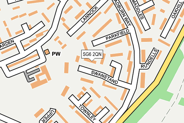 SG6 2QN map - OS OpenMap – Local (Ordnance Survey)