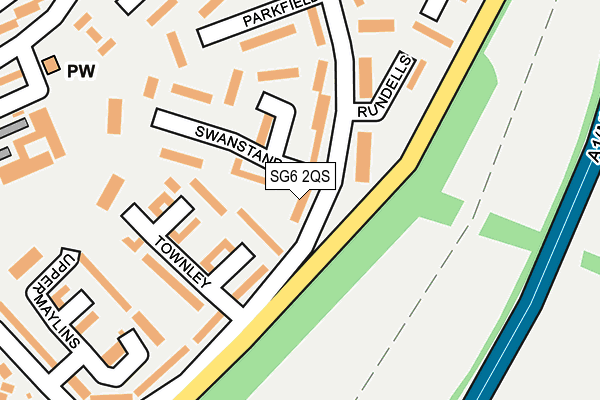 SG6 2QS map - OS OpenMap – Local (Ordnance Survey)