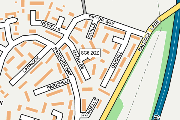 SG6 2QZ map - OS OpenMap – Local (Ordnance Survey)