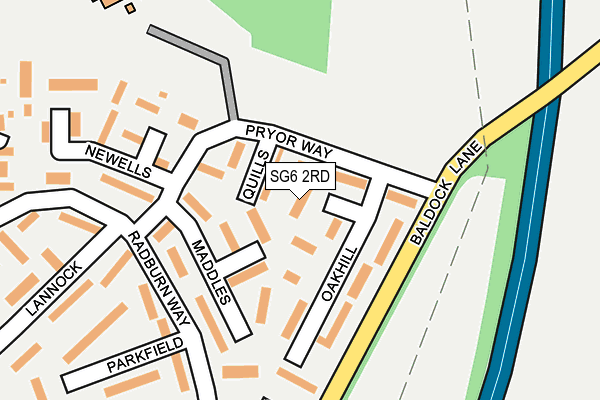 SG6 2RD map - OS OpenMap – Local (Ordnance Survey)