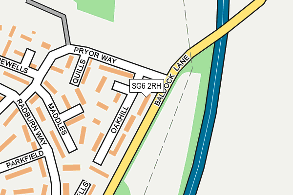 SG6 2RH map - OS OpenMap – Local (Ordnance Survey)