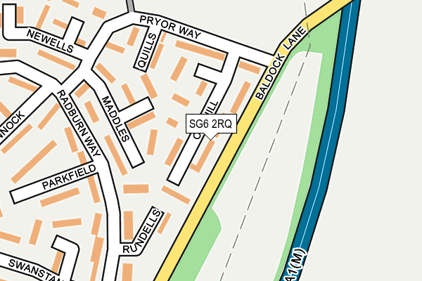 SG6 2RQ map - OS OpenMap – Local (Ordnance Survey)