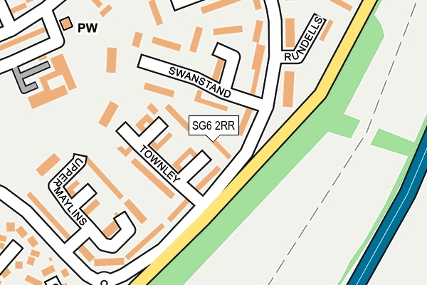 SG6 2RR map - OS OpenMap – Local (Ordnance Survey)