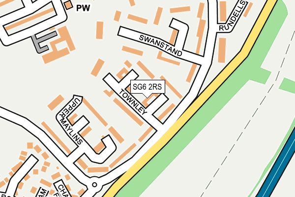 SG6 2RS map - OS OpenMap – Local (Ordnance Survey)