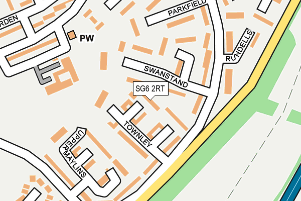 SG6 2RT map - OS OpenMap – Local (Ordnance Survey)