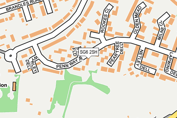 SG6 2SH map - OS OpenMap – Local (Ordnance Survey)