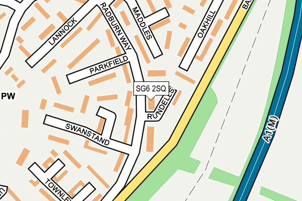 SG6 2SQ map - OS OpenMap – Local (Ordnance Survey)