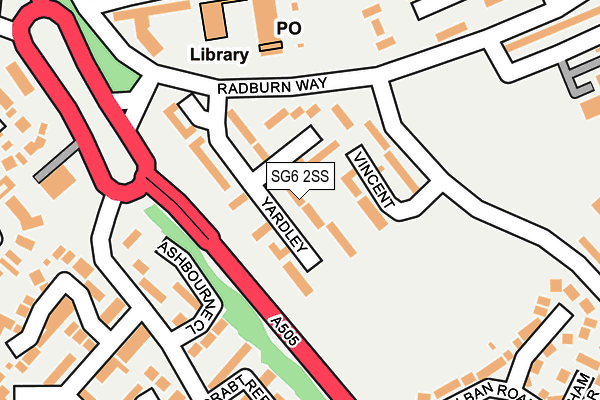 SG6 2SS map - OS OpenMap – Local (Ordnance Survey)