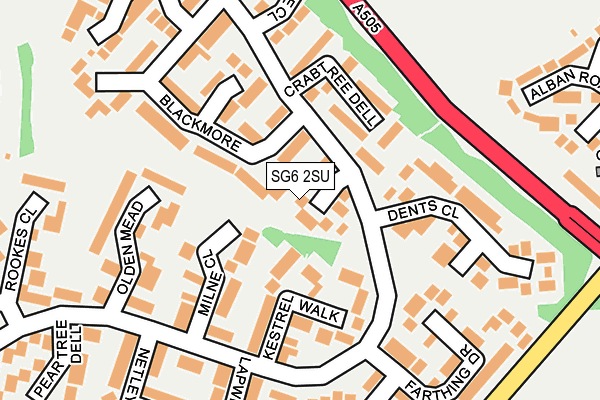 SG6 2SU map - OS OpenMap – Local (Ordnance Survey)