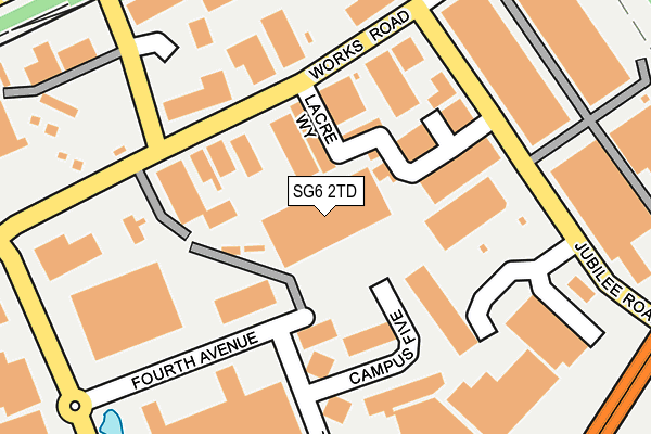 SG6 2TD map - OS OpenMap – Local (Ordnance Survey)