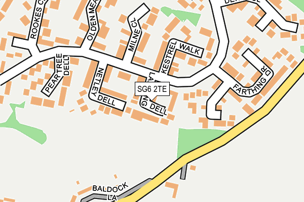 SG6 2TE map - OS OpenMap – Local (Ordnance Survey)