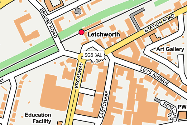 SG6 3AL map - OS OpenMap – Local (Ordnance Survey)