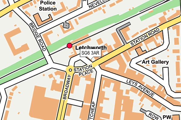 SG6 3AR map - OS OpenMap – Local (Ordnance Survey)