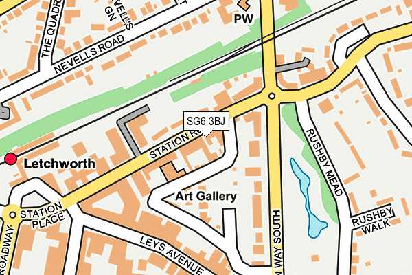 SG6 3BJ map - OS OpenMap – Local (Ordnance Survey)