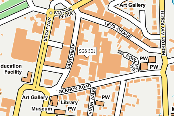 SG6 3DJ map - OS OpenMap – Local (Ordnance Survey)