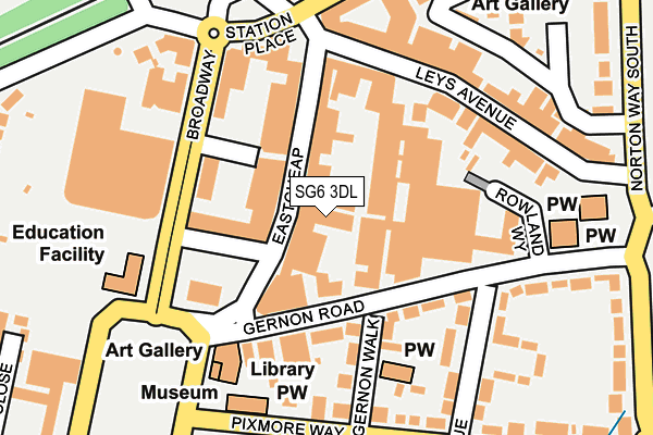 SG6 3DL map - OS OpenMap – Local (Ordnance Survey)
