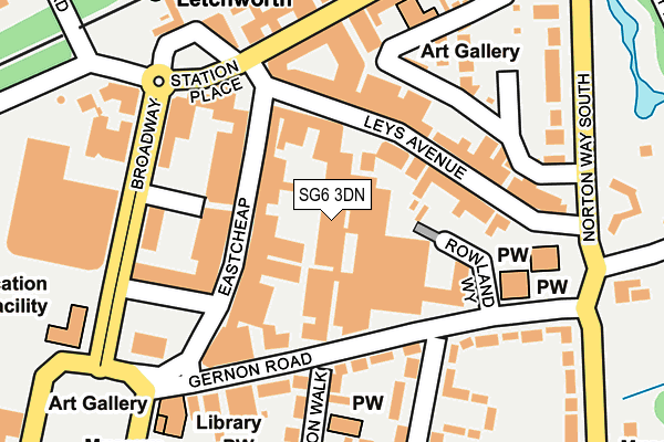 SG6 3DN map - OS OpenMap – Local (Ordnance Survey)