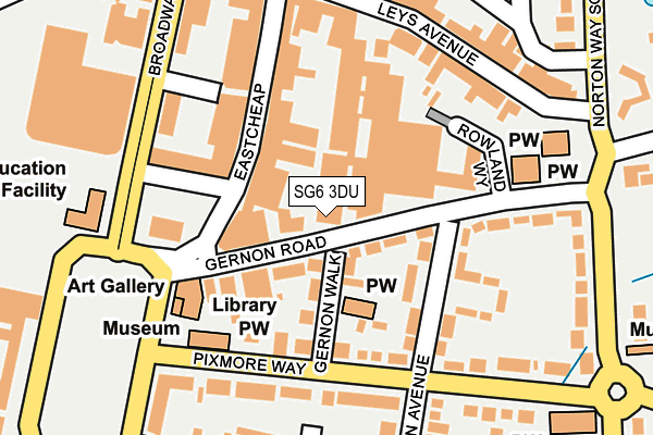 SG6 3DU map - OS OpenMap – Local (Ordnance Survey)