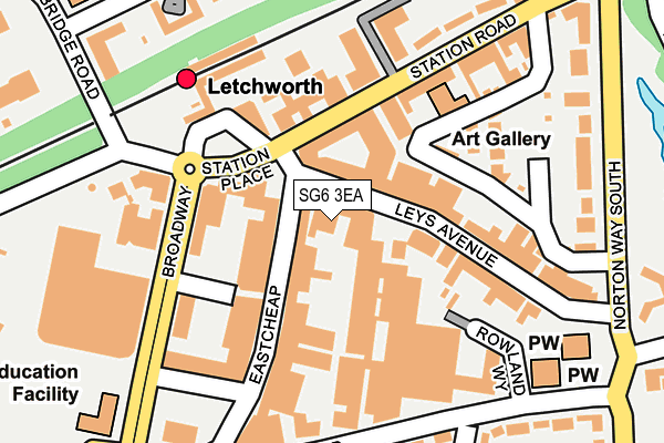 SG6 3EA map - OS OpenMap – Local (Ordnance Survey)